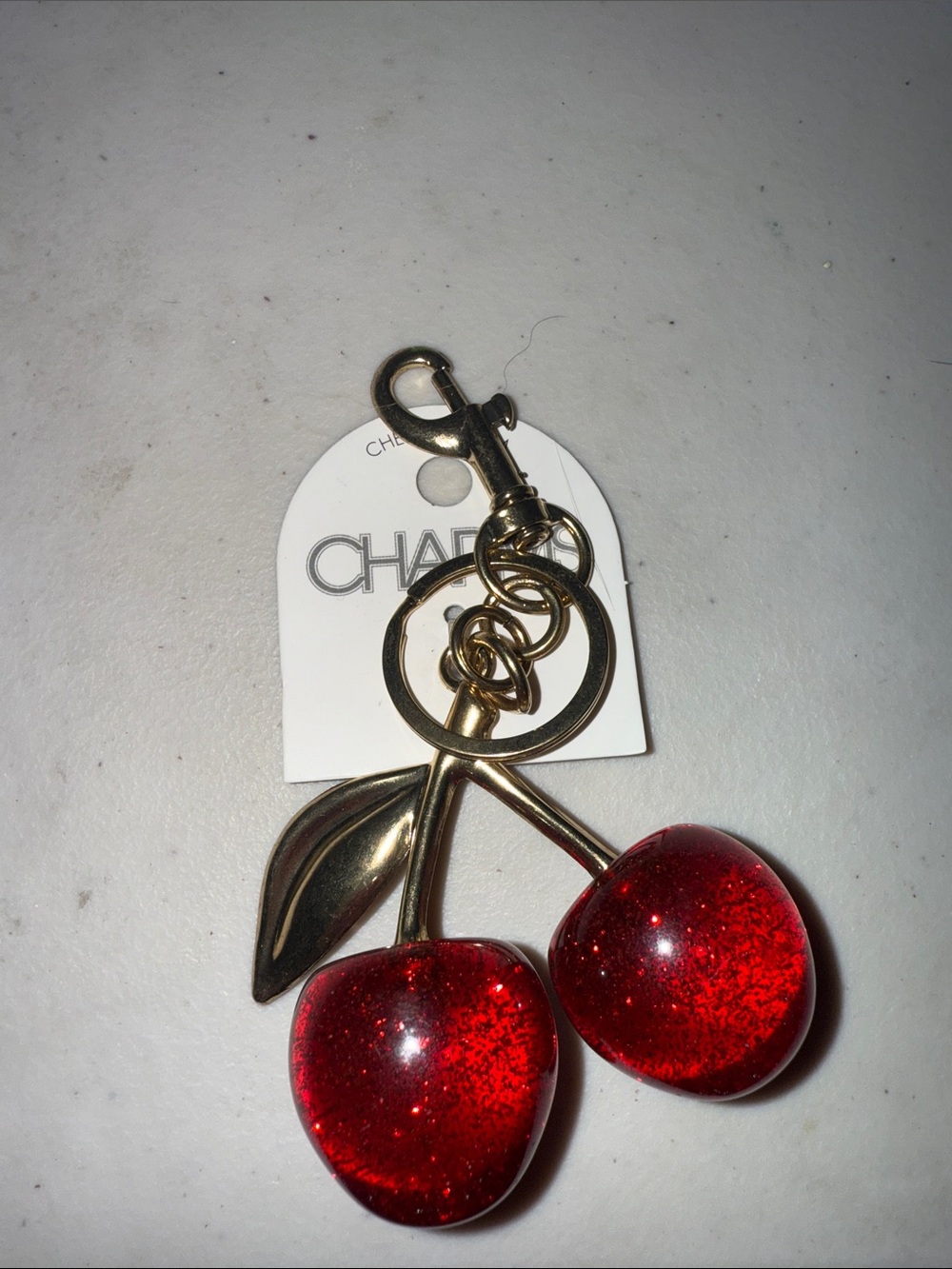 Cherry Charm Keychain
